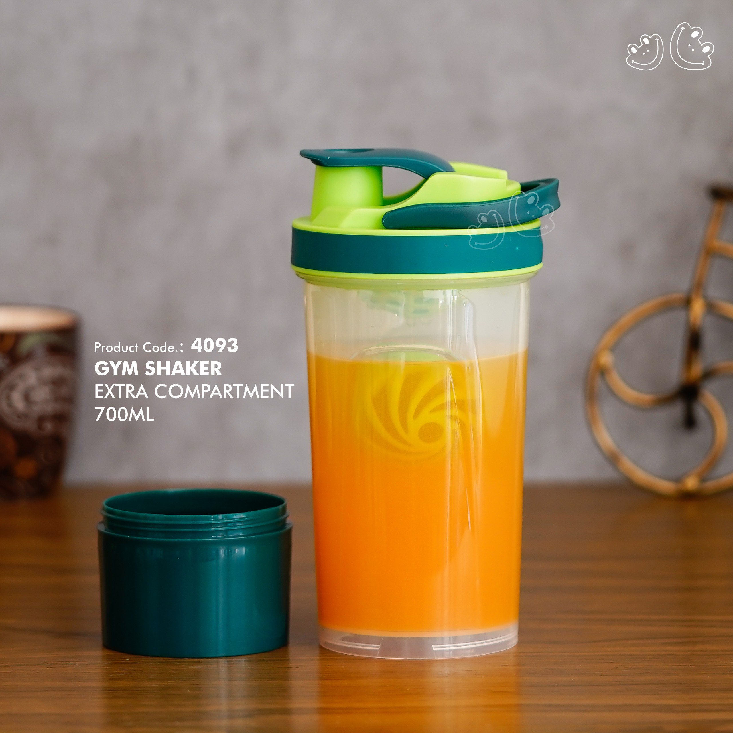 PNI-4093 Gym Shaker with Extra Compartment - Image 2