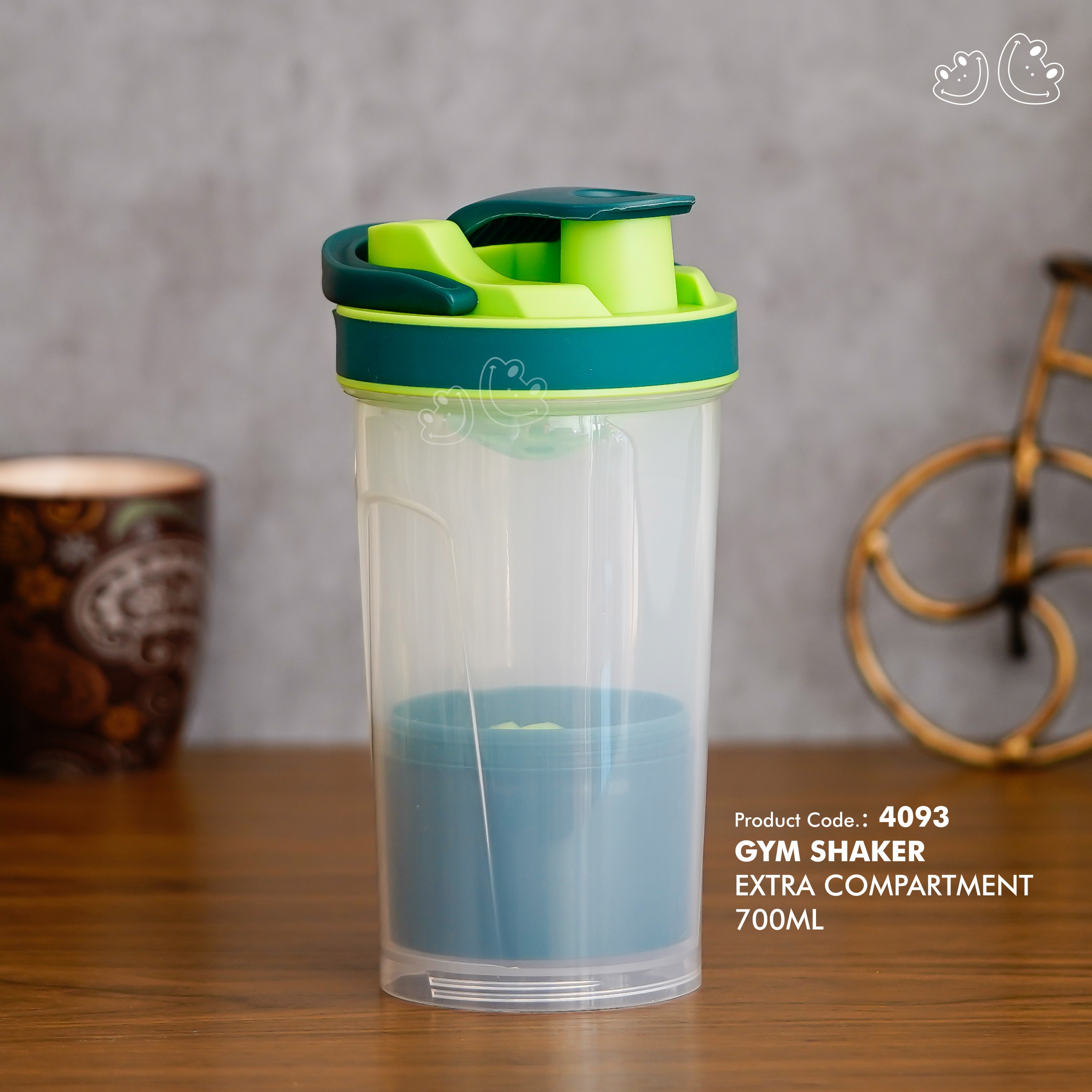 PNI-4093 Gym Shaker with Extra Compartment