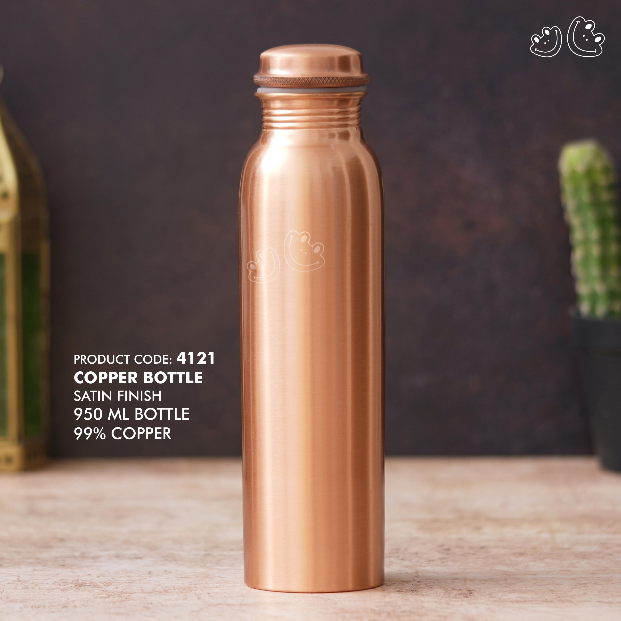 PNI-4121 Satin Finish Copper Bottle