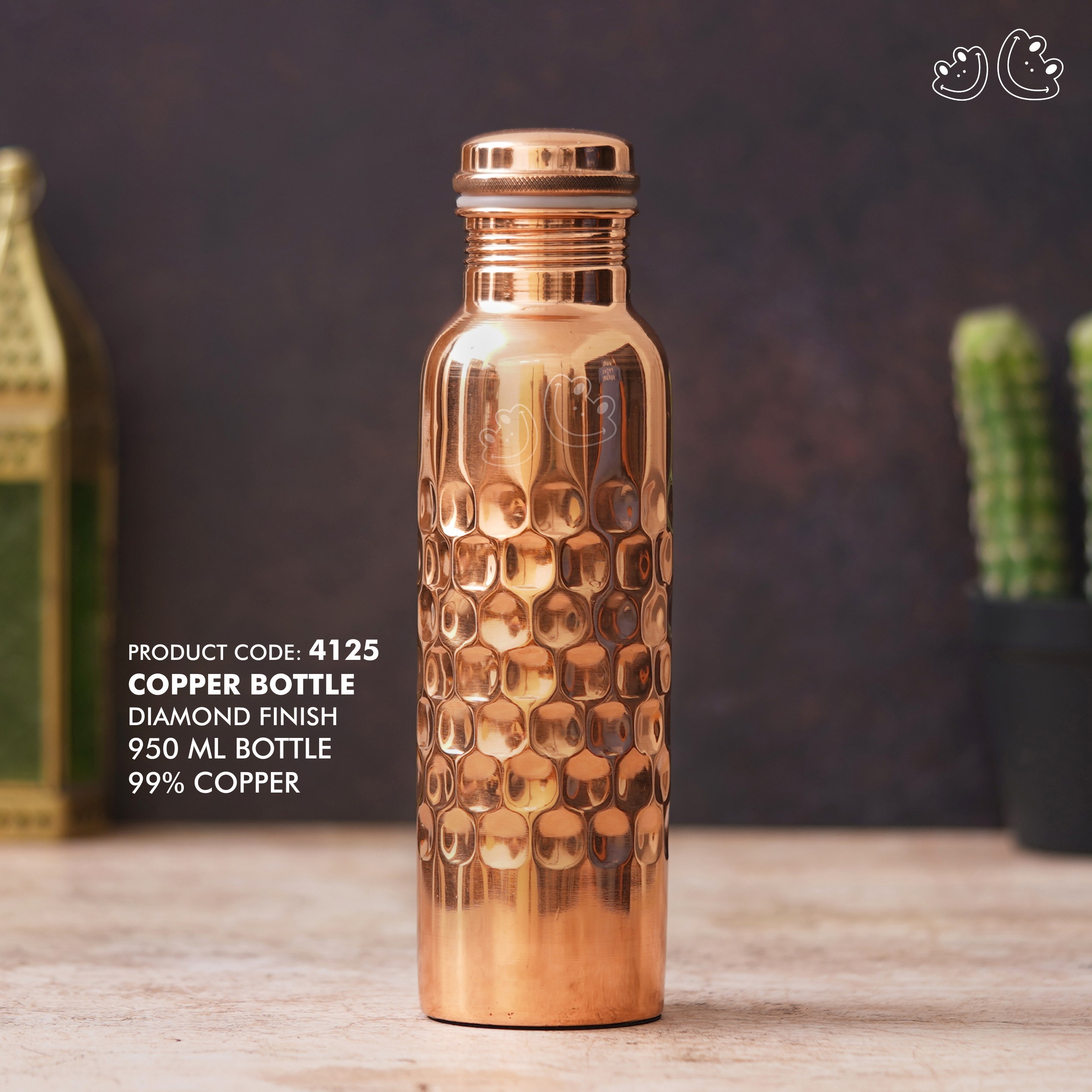 PNI-4125 Diamond Finish Copper Bottle