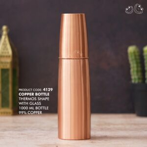 PNI-4129 Thermos Shaped Copper Bottle with Glass