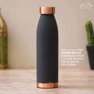PNI-4131 Rubberized Finish Copper Bottle | 5 Color
