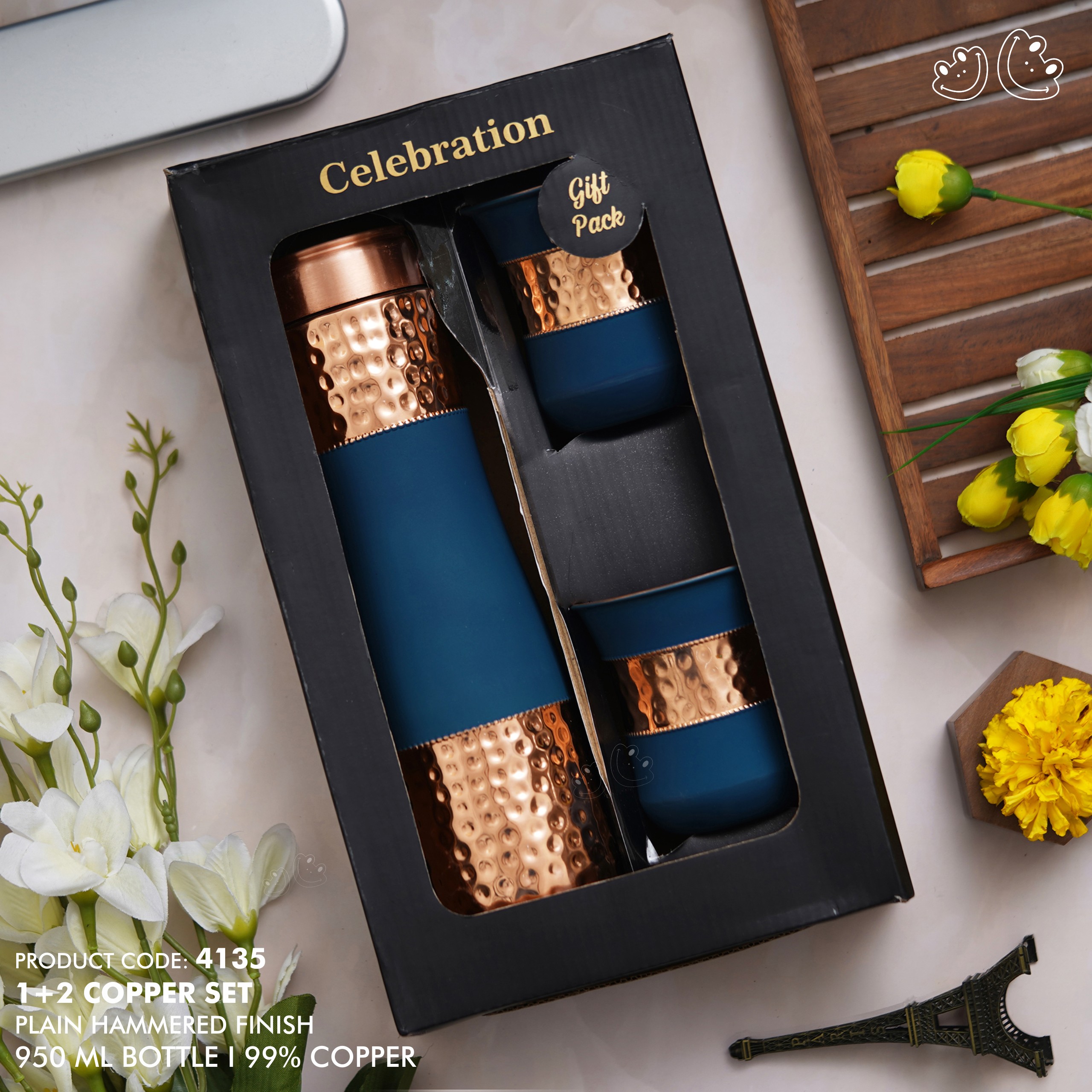 PNI-4135 Rubberized Paint & Hammered Finish 1+2 Copper Set - Image 2