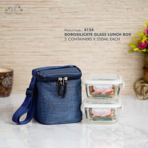 PNI-4154 Borosilicate Glass Lunch Box Set