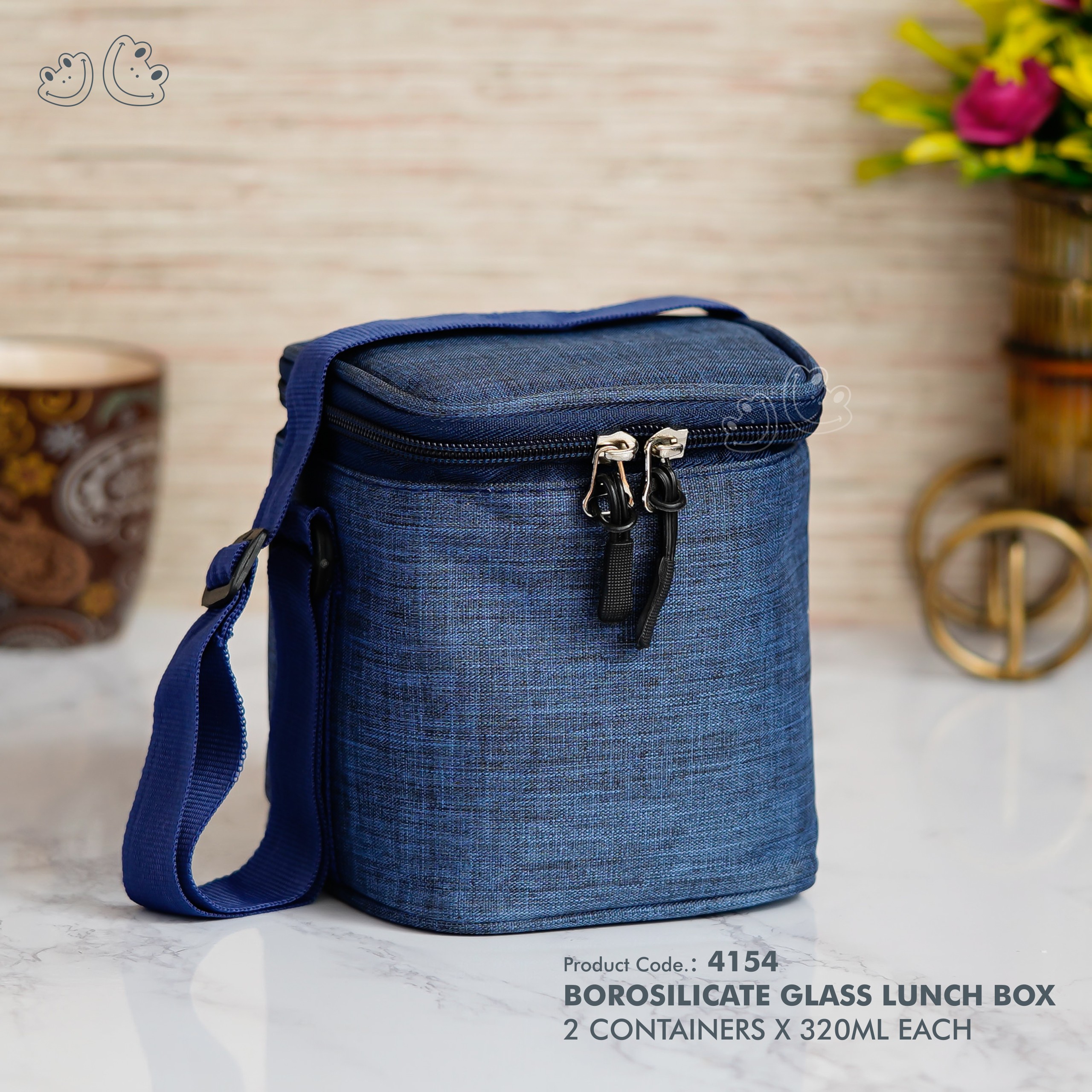 PNI-4154 Borosilicate Glass Lunch Box Set - Image 2