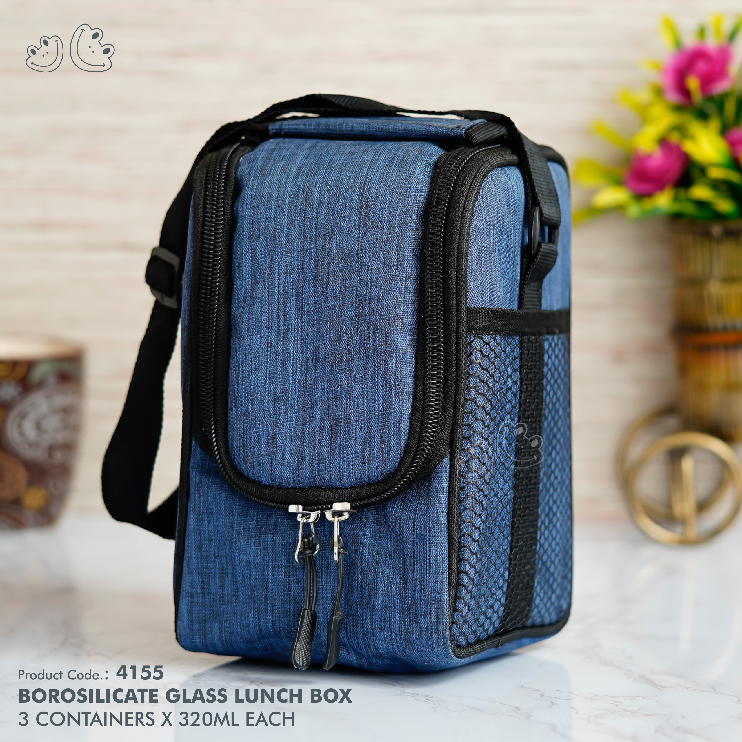 PNI-4155 Borosilicate Glass Lunch Box Set - Image 2