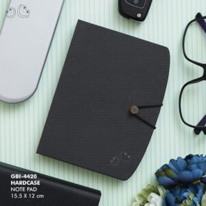PNI-4420 Hard Case Notepad with Sticky Notes
