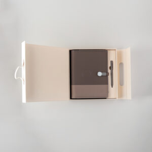 PNV- 9 Folder with 10000 mAh Power Bank, 16 Gb USB, Metal Pen, Wireless Charger + Lamp